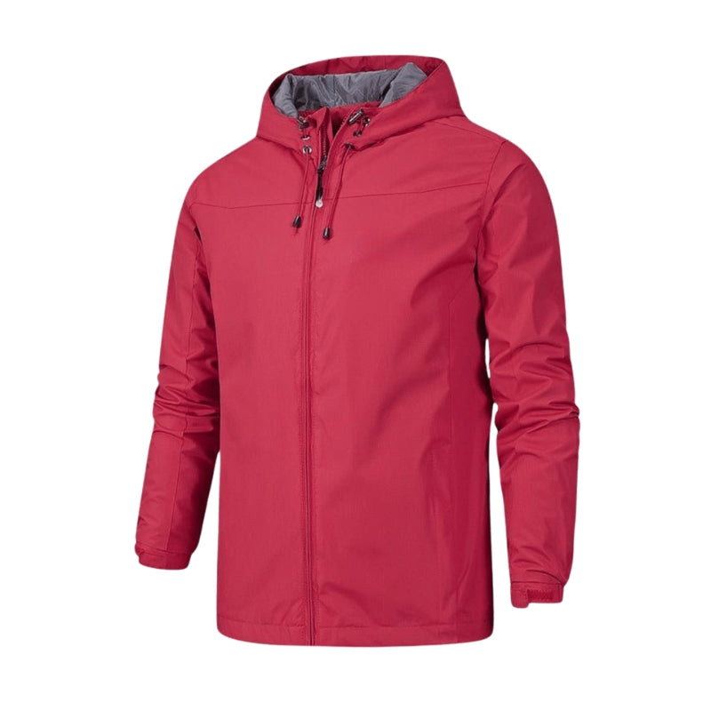 Ryan - Waterproof Jacket with Adjustable Hood and Zipper Closure