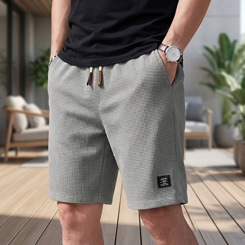 Men's Casual Shorts with Drawstring Waist