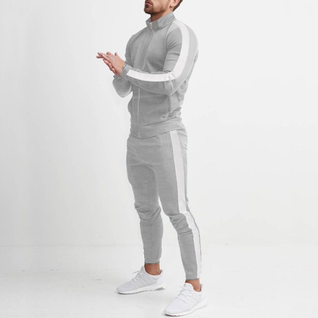 Steave - Trening sportiv cu jachetă cu fermoar și pantaloni conici