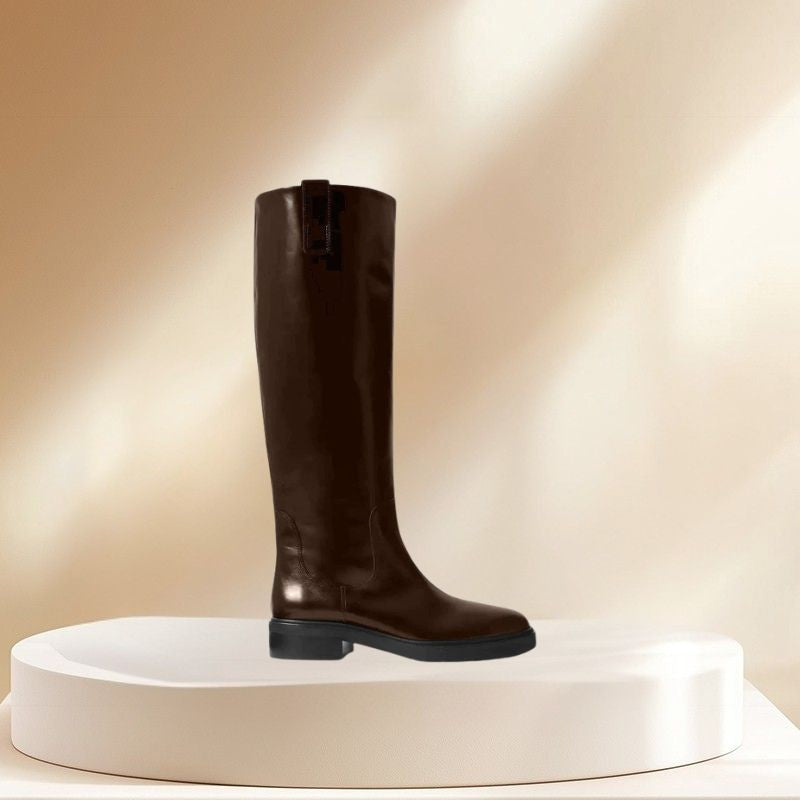 Bottes montantes pour femmes à talon bas