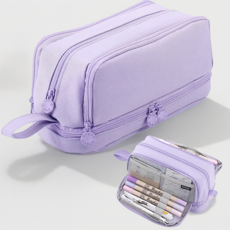 NoteBox – Double-Layered Canvas Pencil Case