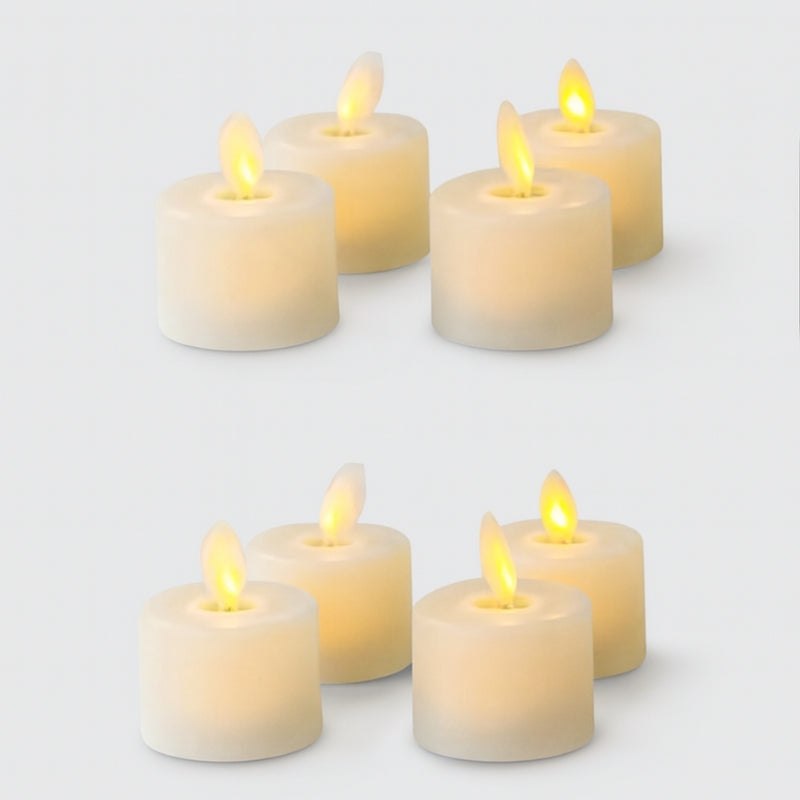GlowAura - Set di candele LED a batteria per illuminazione interna