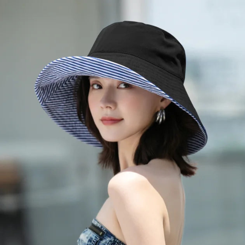 Vyanna - Pălărie tip bucket reversibilă cu design pliabil