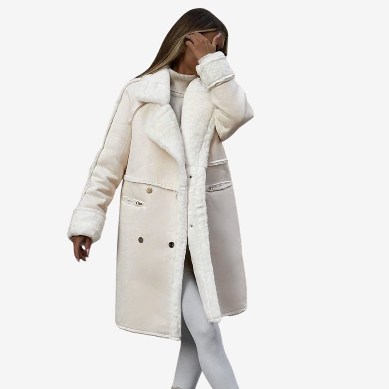 Willow – Cappotto con colletto a rever, maniche lunghe, bottoni e tasche