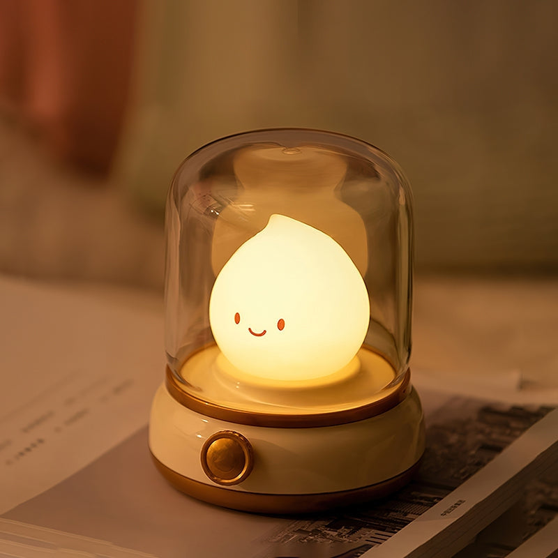 GlowFlame – LED Mini Tafellamp met Oplaadbaar Vlam Ontwerp