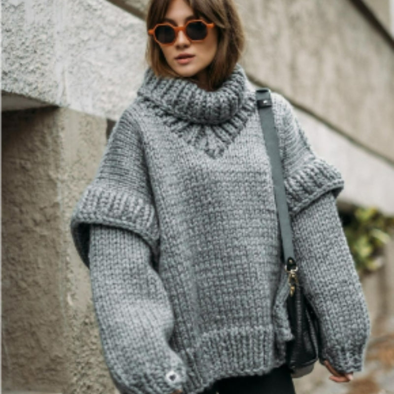Maria – Oversized svetr s dlouhými rukávy