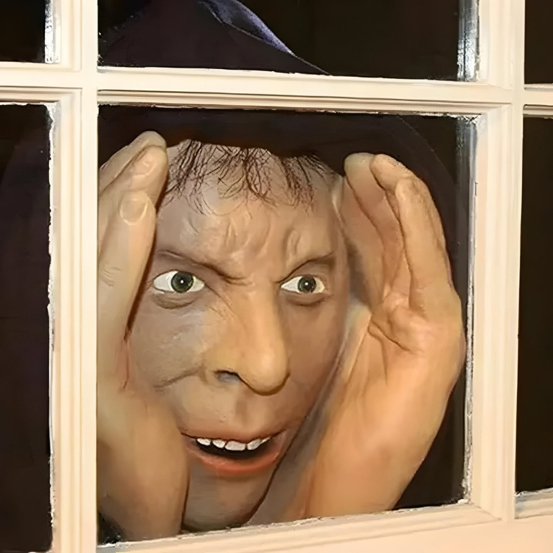 William – Masque de clown suspendu pour décoration de fête ou murale