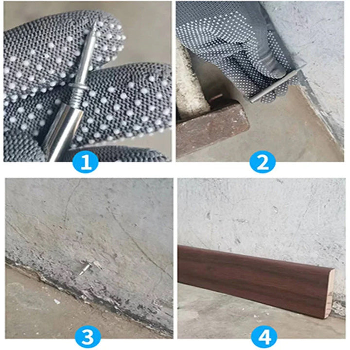 BaseGuard - Non-marking skirting board nail for a professional finish