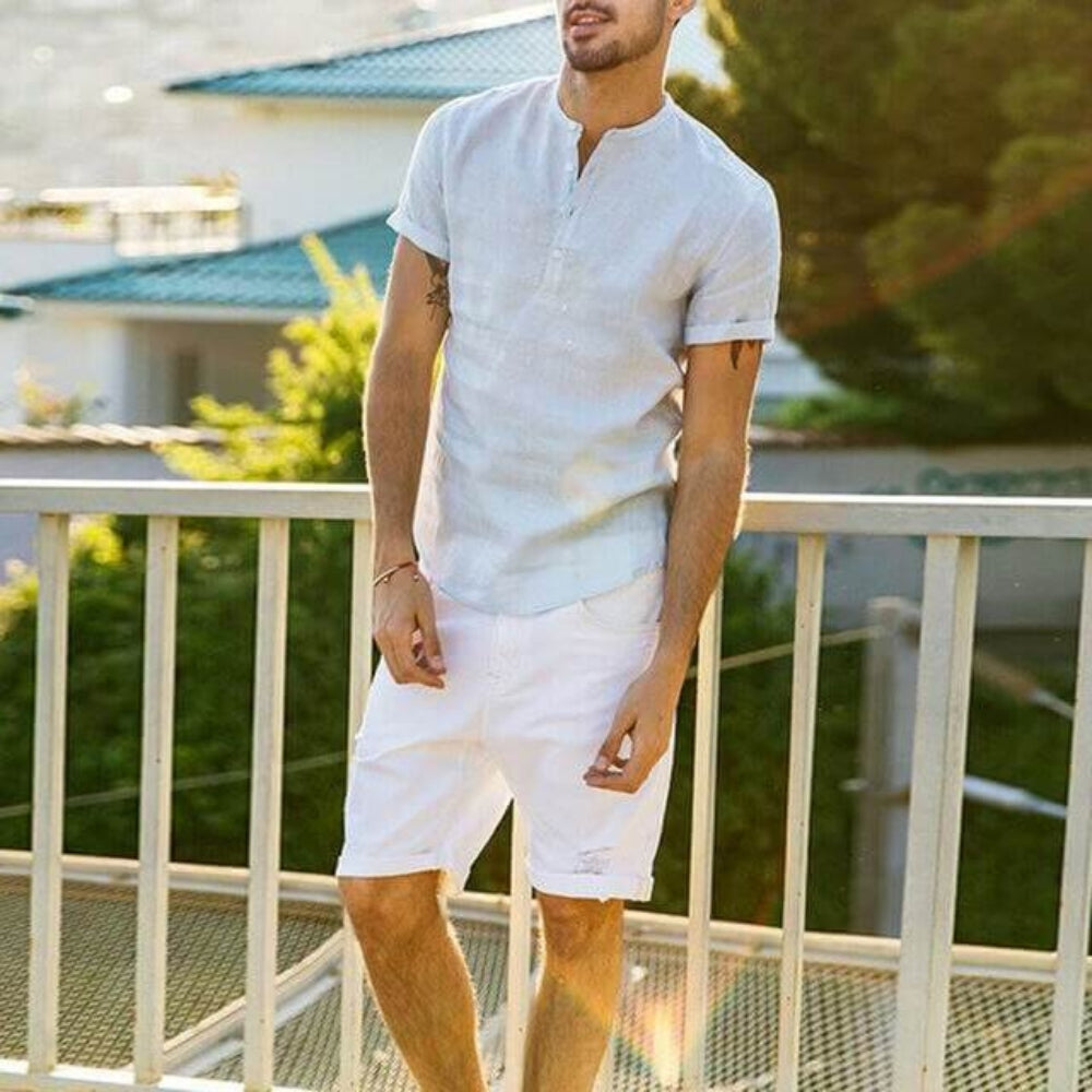 Miller – Chemise élégante à manches courtes avec fermeture à boutons et coupe confortable