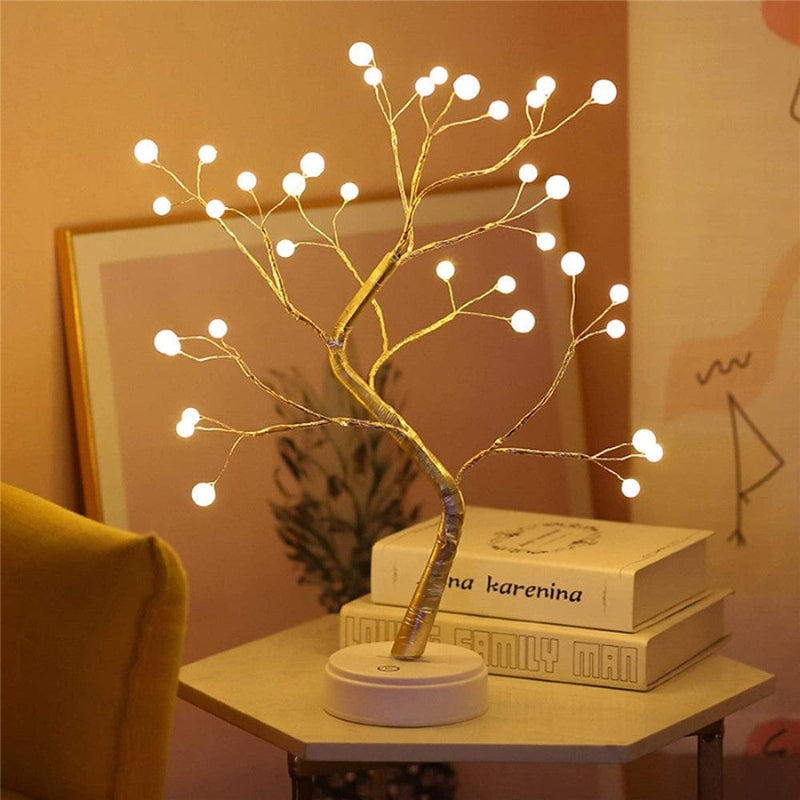 LumaTree – LED Lampka Stołowa USB z Projektem Inspirowanym Drzewem