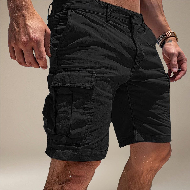 Grant – Shorts cargo multi-poches à coupe ample