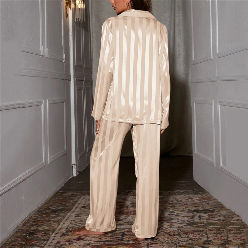 Button-Front Women's Pajama Set Long Sleeve