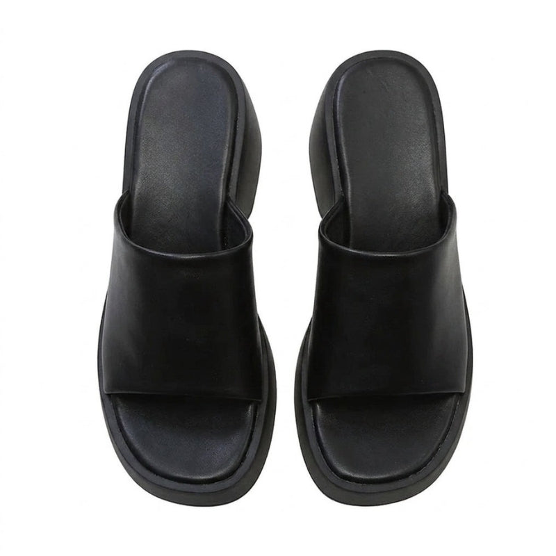 Women's Wedge Heel Sandals with Open Toe Front