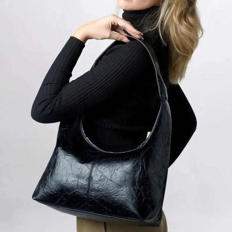 Women’s Compact Crossbody Bag with External Zipper Pocket