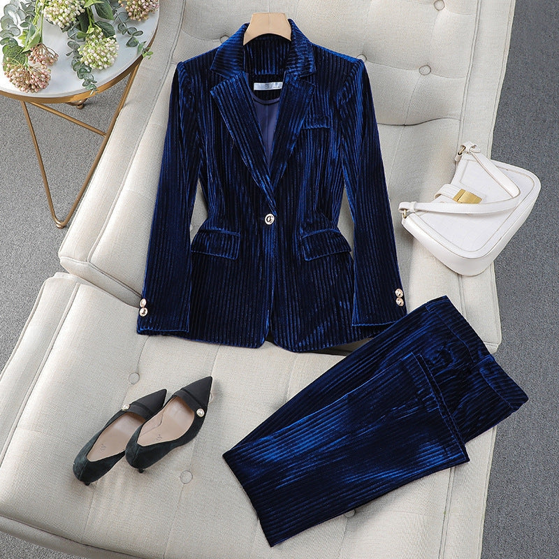 Ensemble blazer et pantalon femme