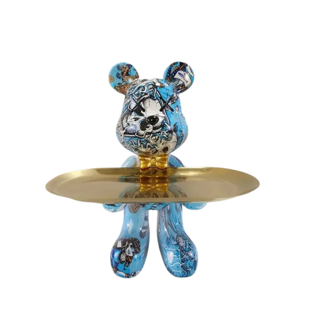 MuseBears - Scultura decorativa artigianale a vassoio per riporre piccoli oggetti
