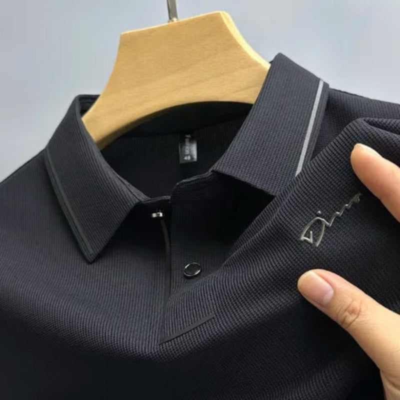Logan – Polo à manches courtes imprimé avec col à boutons | Confort léger et ajusté | Style décontracté quotidien | Tailles M–4XL