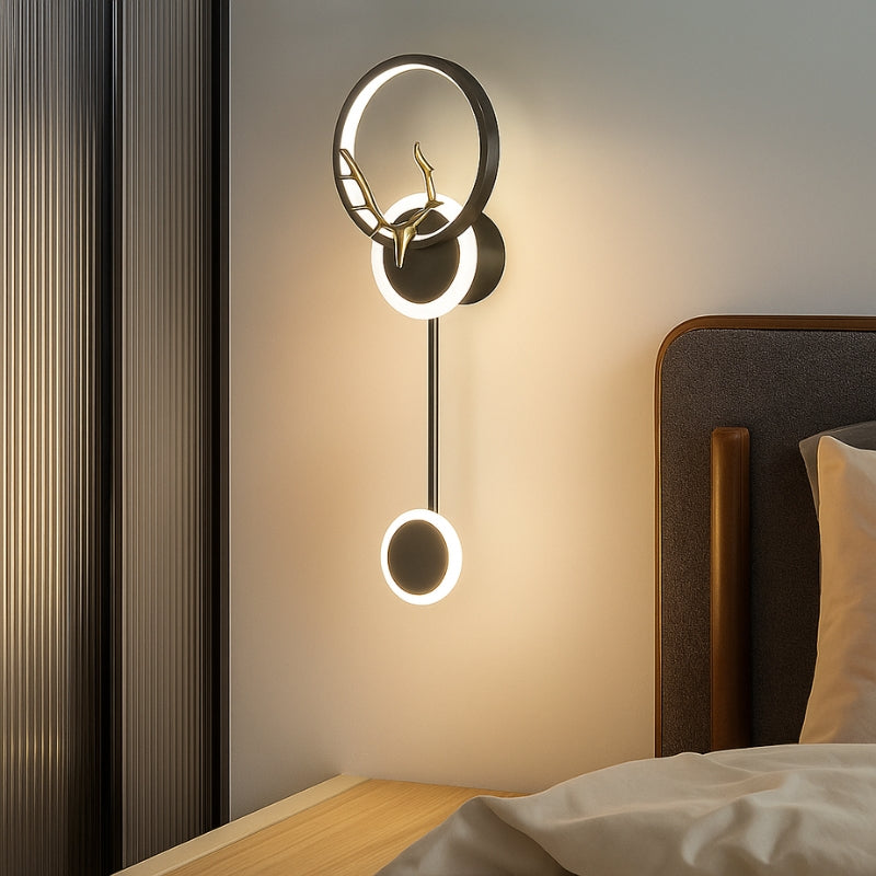 LumiNest – Moderní dvojitá nástěnná lampa s čistým designem a jemným atmosférickým světlem