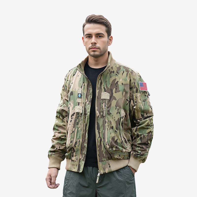 Robert - Long Sleeve Jacket with Zip Closure