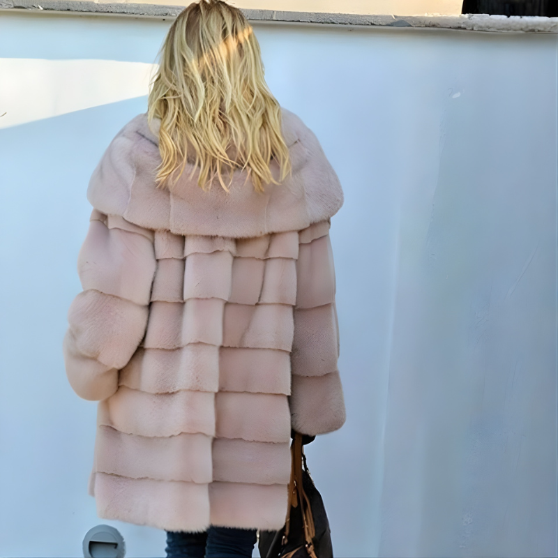 Aria - Manteau à manches longues à capuche avec poches latérales