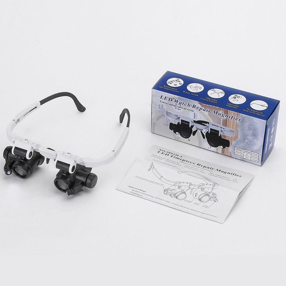 FocusGlide - Ochelari de precizie LED cu lentile reglabile și iluminare încorporată