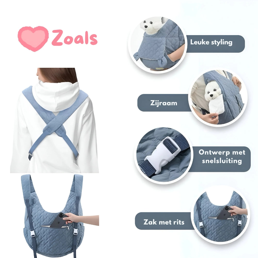 CarryPets – Extra ruime draagrugzak met veilig en comfortabel ontwerp