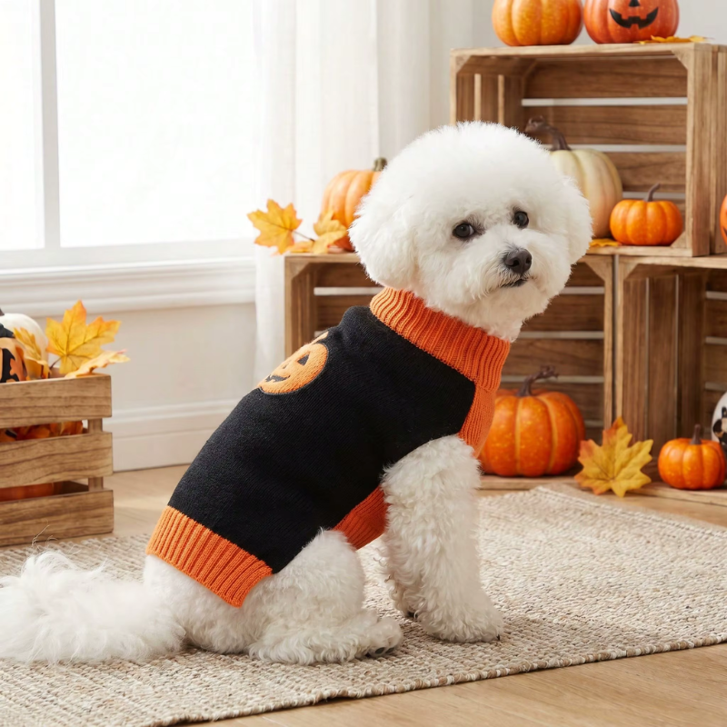 PumpkinPaw - Halloween Pumpkin Dog Sweater