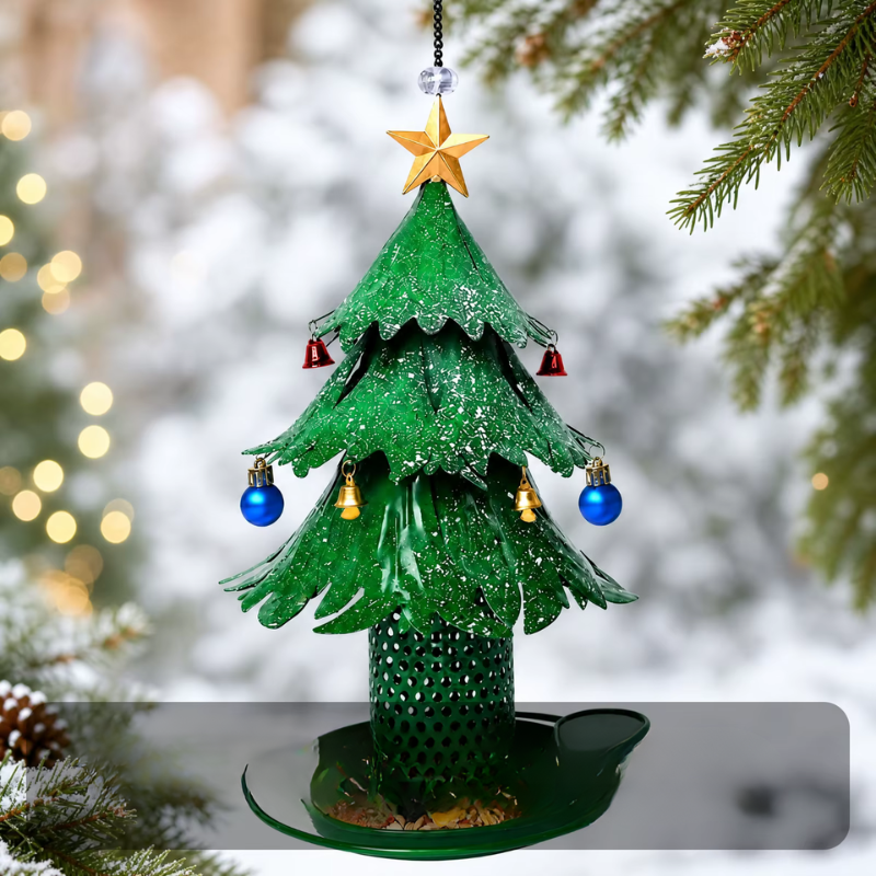 Perchwood - Tree-Shaped Bird Feeder With Metal Frame