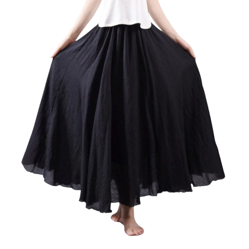 Mireille – Gonna maxi leggera con vita alta