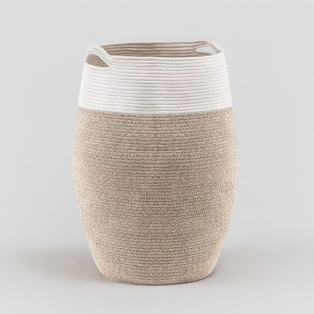 LoomBin – Grande Cesto per Bucato Intrecciato con Manici