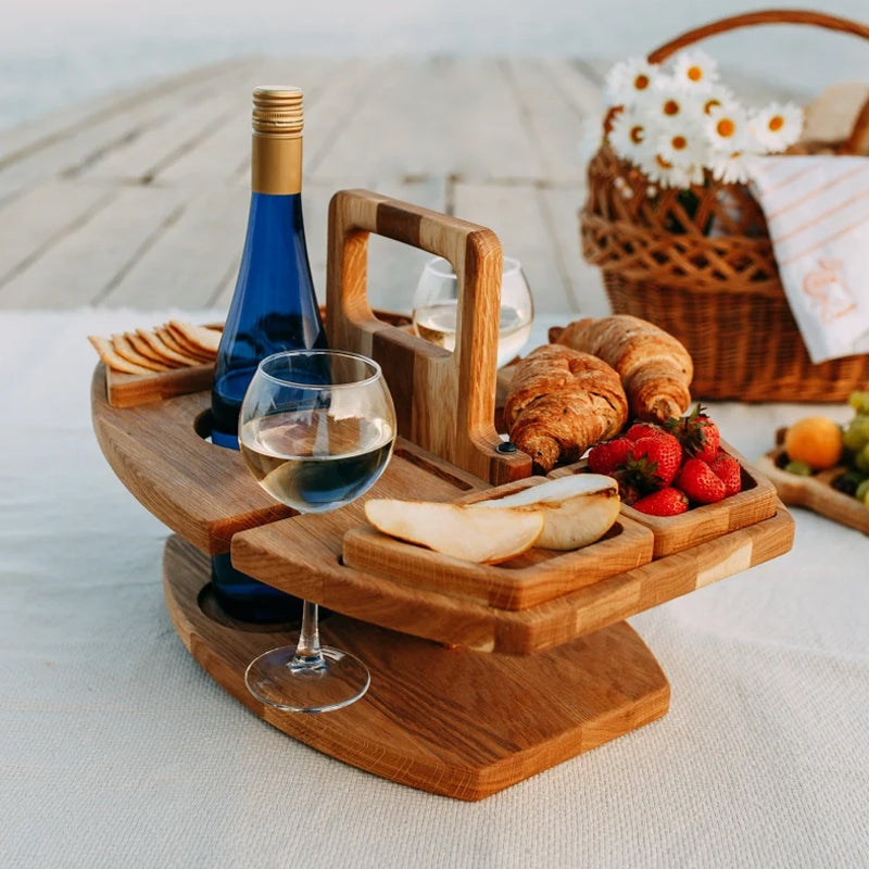 CarryTable – Mini stolik z wbudowanym uchwytem i przenośnym designem