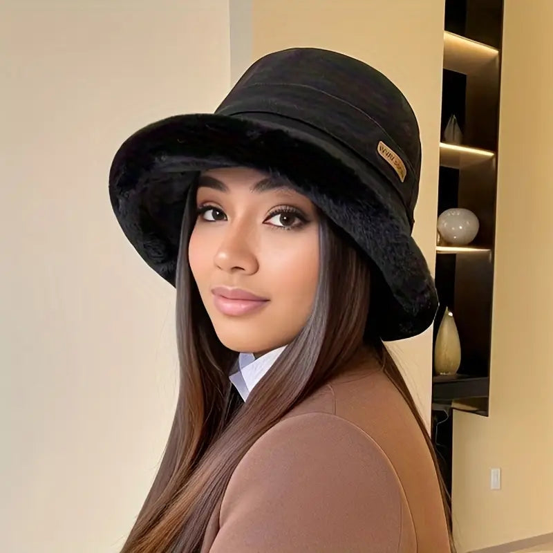 Laura – Thickened bucket hat with inner lining and wide brim