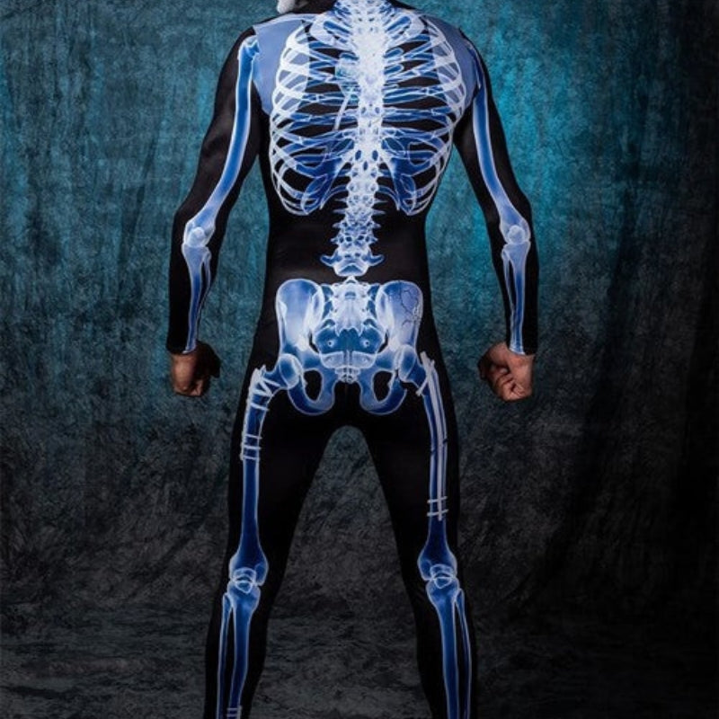 BoneFlex – Skeleton Bodysuit with X-Ray Print and Hidden Zipper