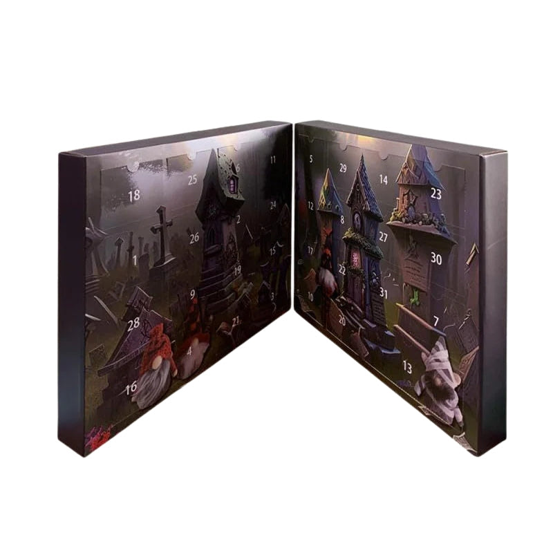 GnomeHaunt – Calendar de numărătoare inversă de 31 de zile pentru Halloween cu gnomi pufoși surpriză