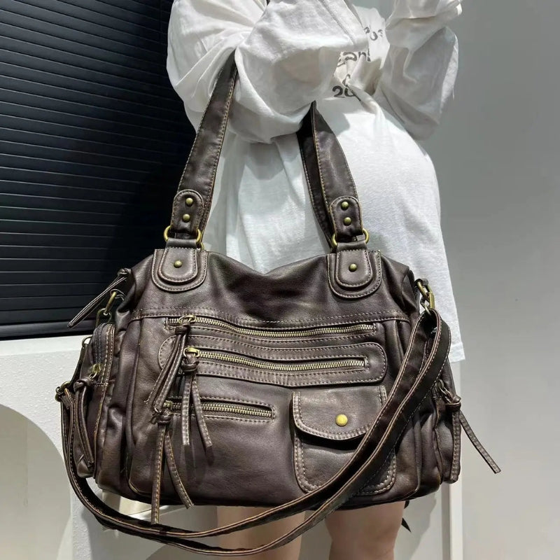Tiffany – Sac à main avec sangles réglables et plusieurs poches zippées