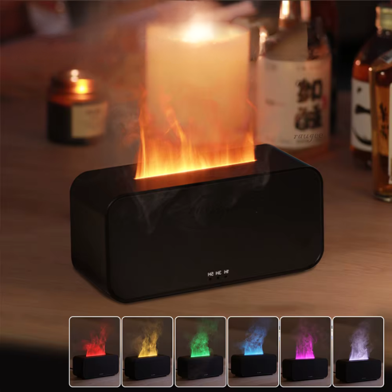 MistEmber - Mini difusor de aromas con efecto de llama e iluminación LED