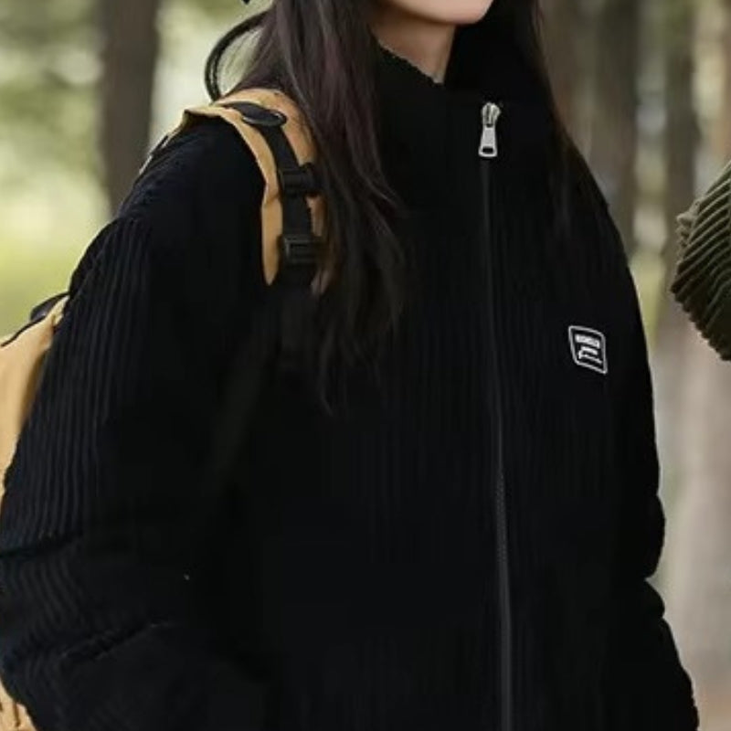 ZipGuard – Long Sleeve Jacket with Zipper and Stand-Up Collar