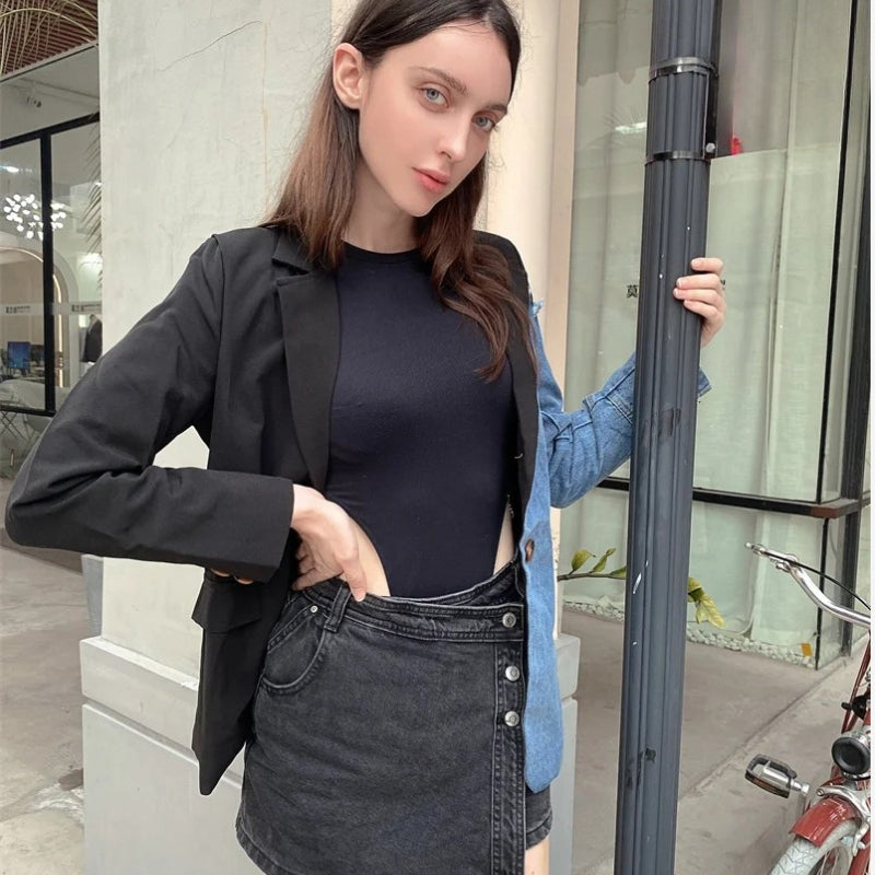 Allison – Sacou cu mâneci lungi, rever și buzunare