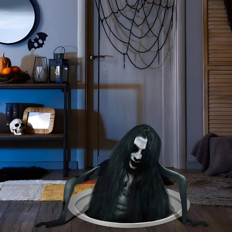 GhostGlam - Décalcomanies 3D cheveux fantômes pour sols et fenêtres
