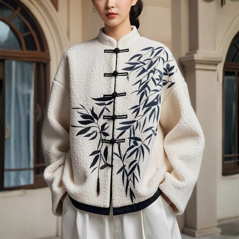 Helen - Long Sleeve Cardigan with Button Closure
