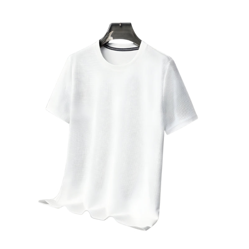 Owen – Tricou cu mâneci scurte și model de tip waffle respirabil