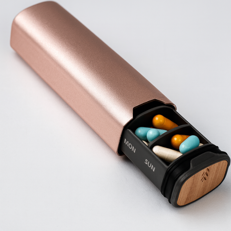 MediKeep – Portapillole compatto a prova di perdita