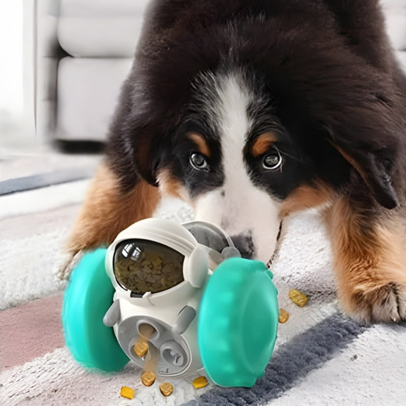 RoboTreat – Jouet pour animaux avec design robotique et distributeur de nourriture