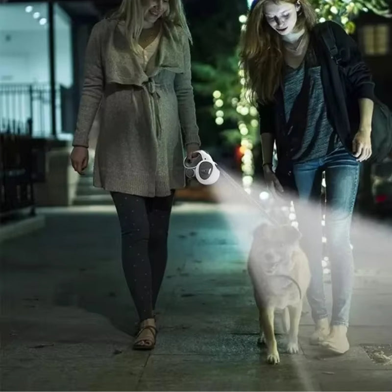 GlowPup – Automatische intrekbare hondenriem met LED-licht