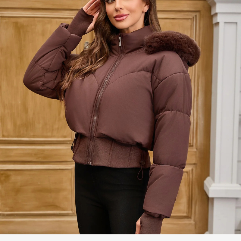 Virelle - Long sleeve padded jacket with zip closure
