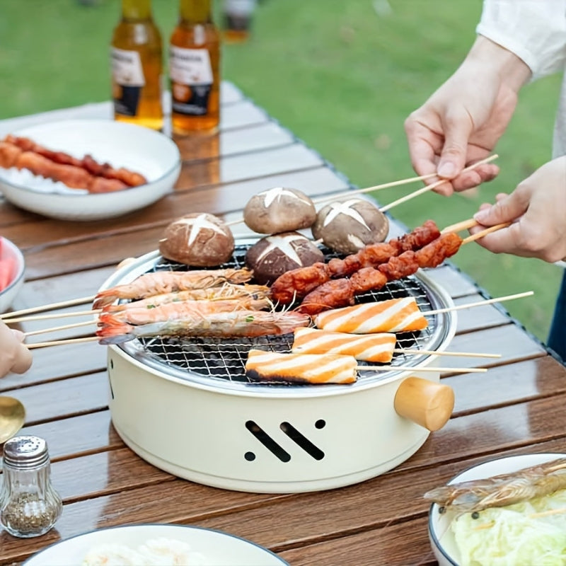 GrillMate – Portable BBQ Grill with Non-Stick Coating and Easy Carry Handles