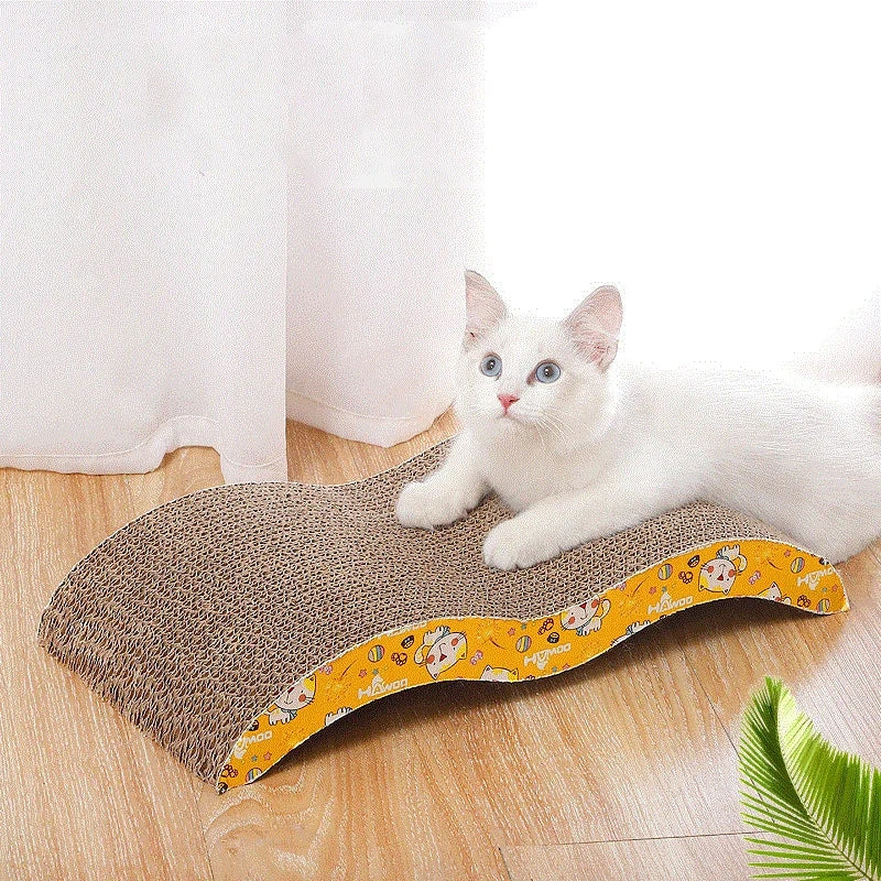 PawLounger – M-shaped Cat Scratching Bed for Sitting and Playing