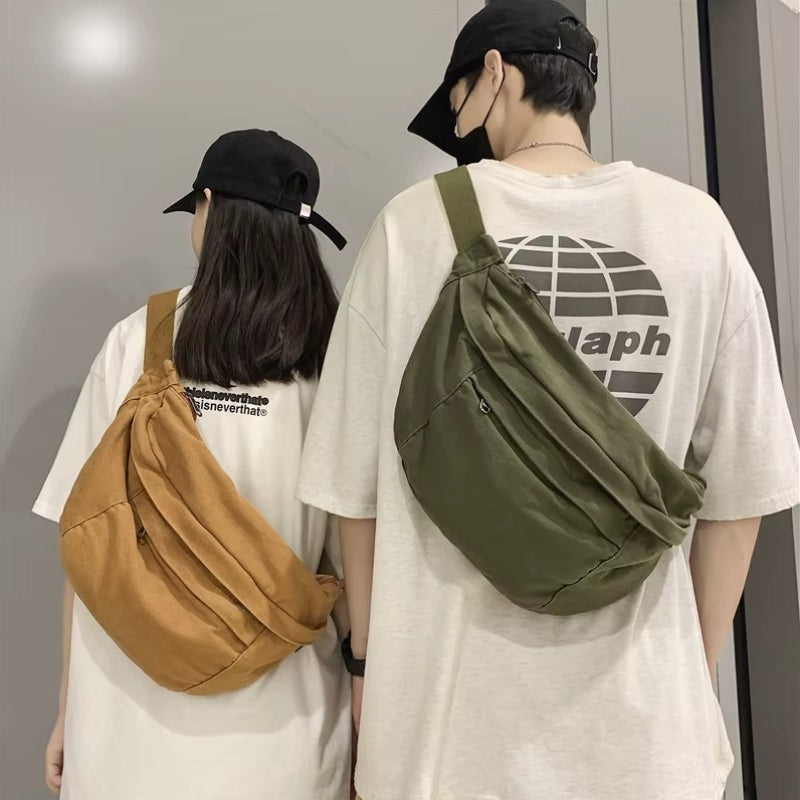 FlexCarry – Torebka crossbody z regulowanym paskiem i kieszeniami na zamek