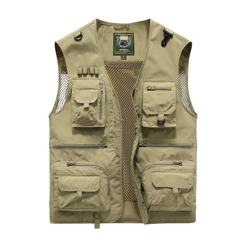 Toby – Lightweight outdoor vest with multiple pockets and zipper closure