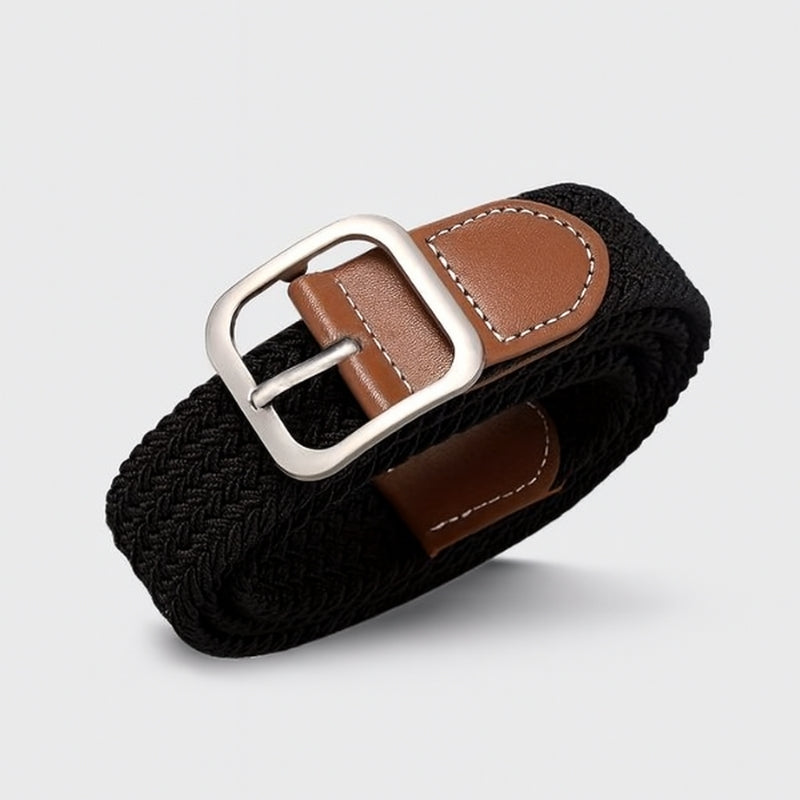 Sebastiaan – Cintura elastica intrecciata con fibbia regolabile